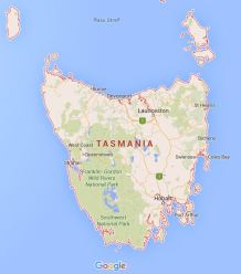 Tasmania map