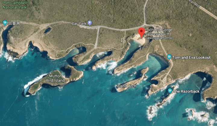 Loch Ard Gorge Aerial View Google Maps